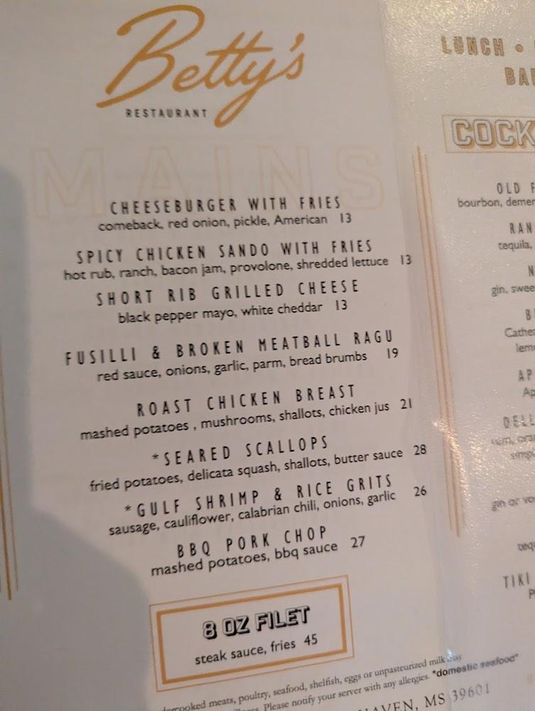 Betty's Eat Shop Menu image 4